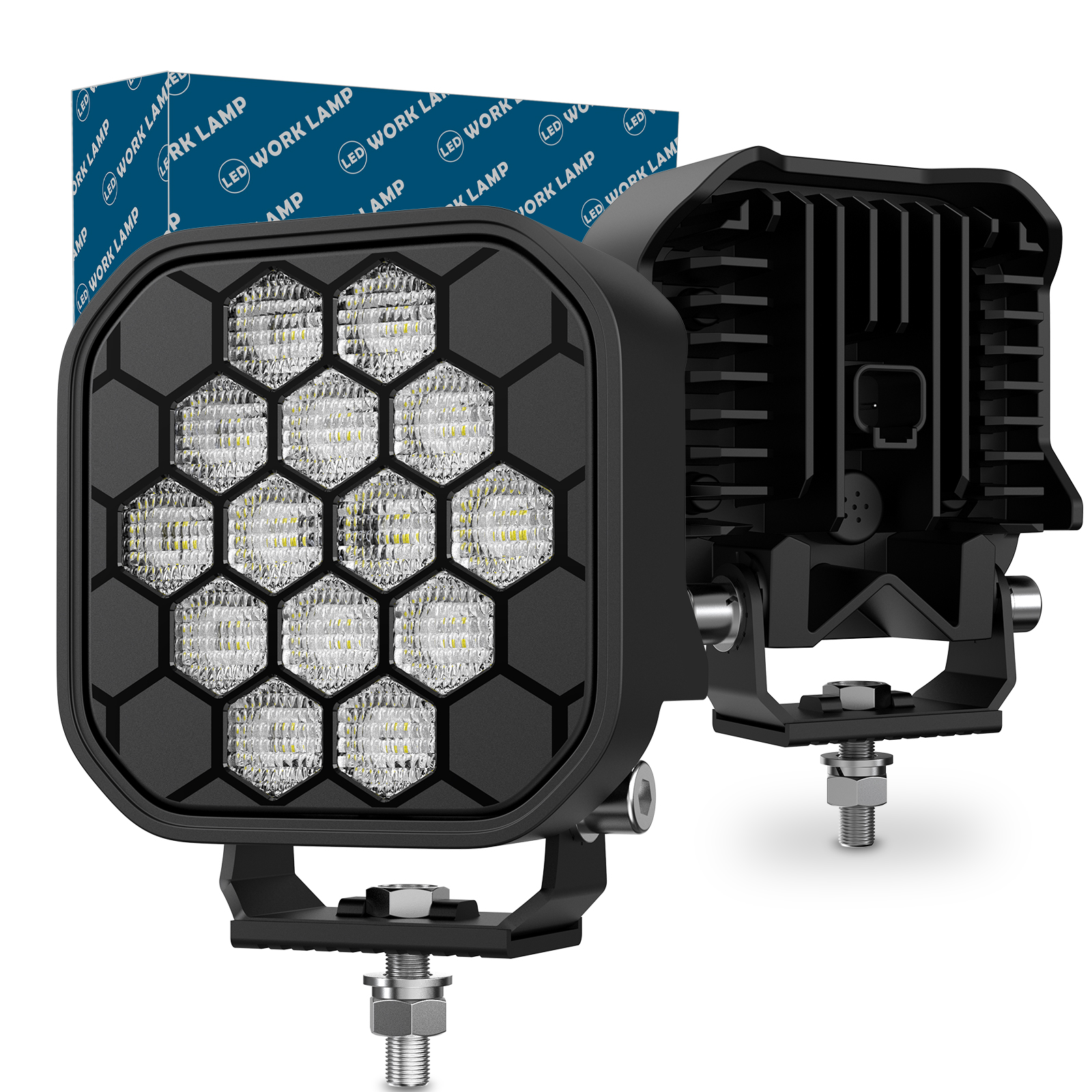 PL-17G H-Performance                     4.2″  90W Square LED Work Light  
(Flood)