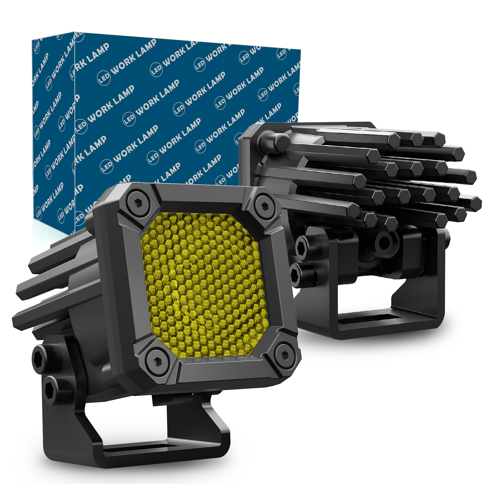 PL-S9 Super Sport                                 2″  LED POD Light
Yellow (Flood)