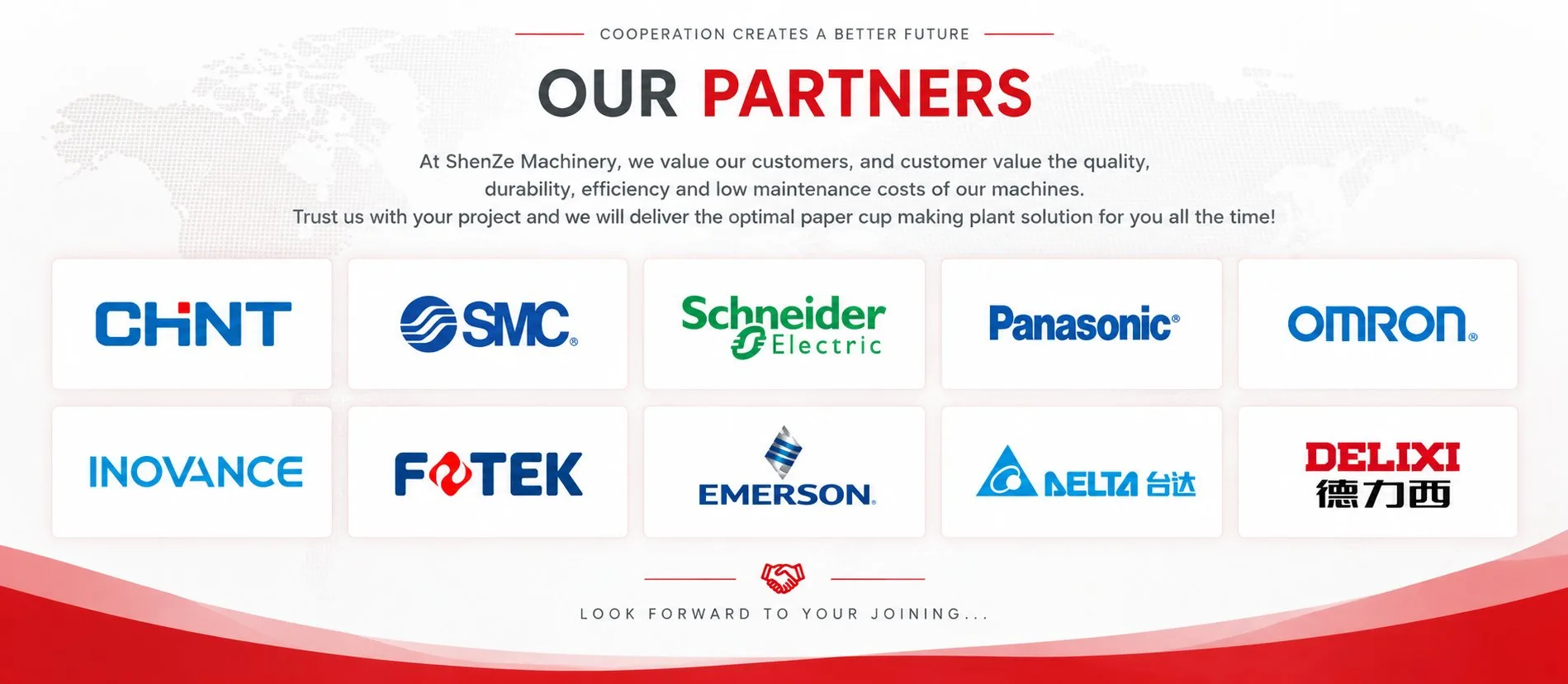 Our partners - international brand components