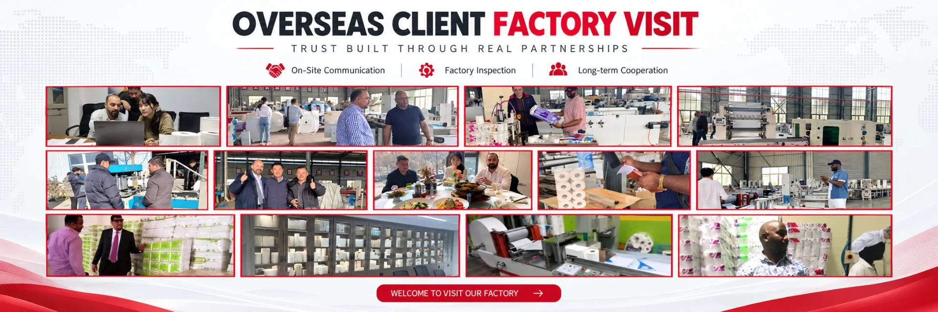 Overseas client factory visit